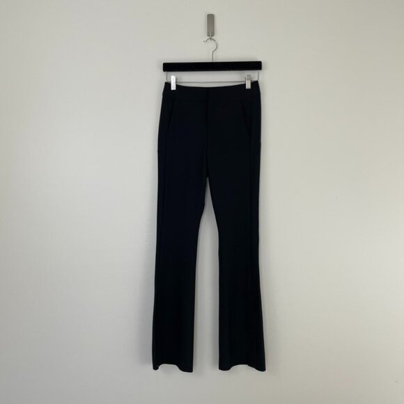 Athleta Stellar Flare Workwear Black Trousers Size 2 - Picture 1 of 7